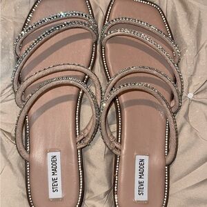 Steve Madden “Starie” rhinestone sandals